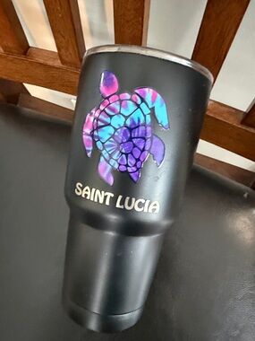 Saint Lucia Reusable Larger Covered Cup